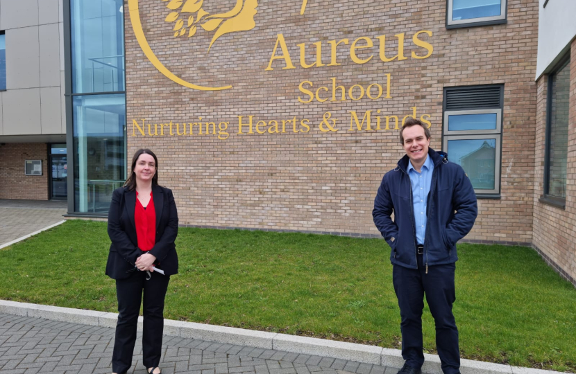 I visited Aureus School in Didcot 