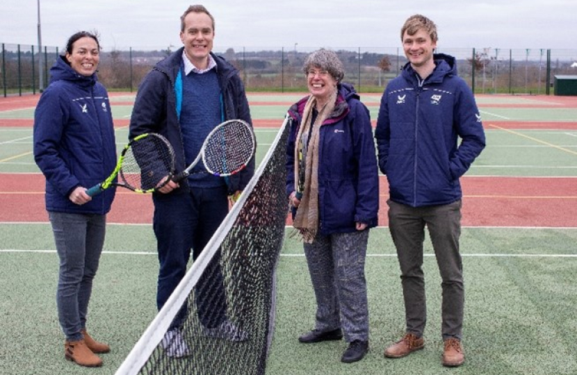 David officially opens Boundary Park Tennis Courts