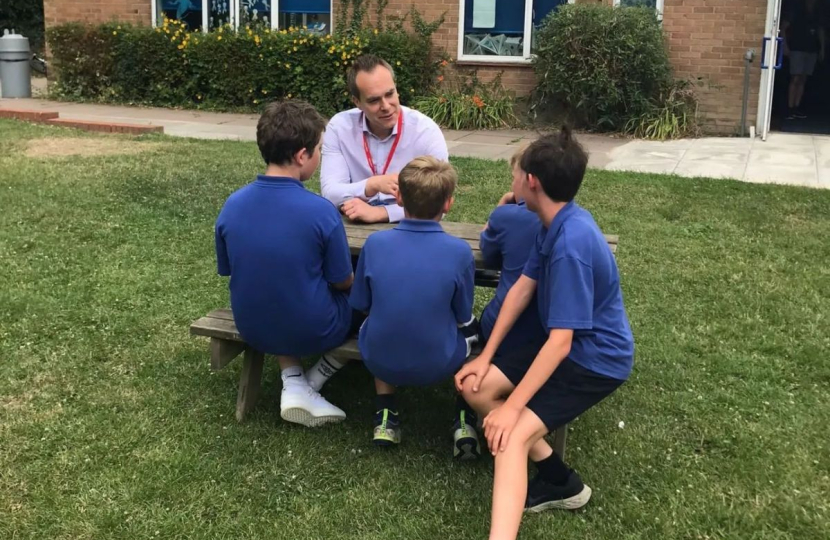 David visits Long Wittenham and Brightwell Primary Schools