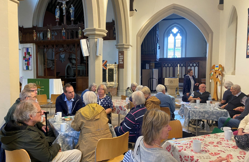 David meets with unpaid carers in Wallingford