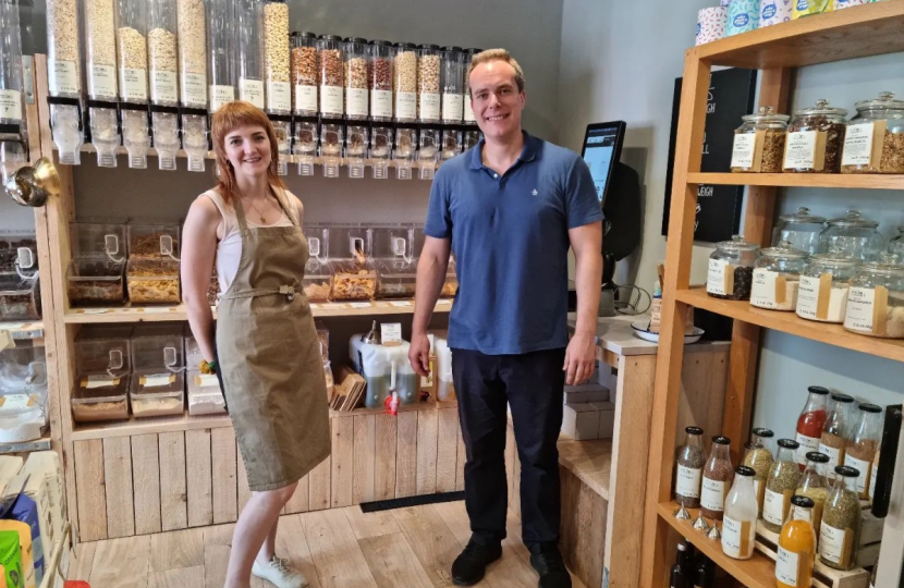 David visits several independent local businesses in Faringdon