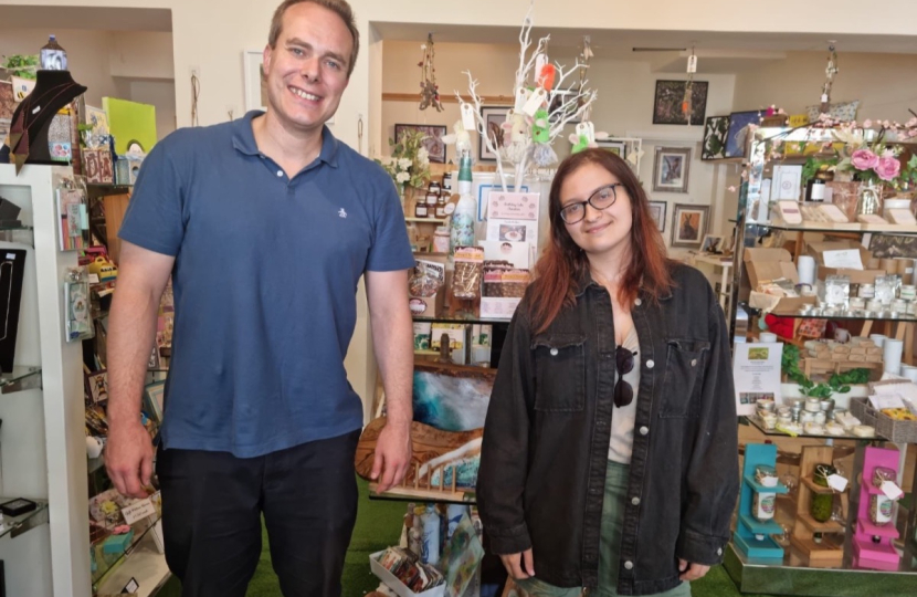 David visits several independent local businesses in Faringdon