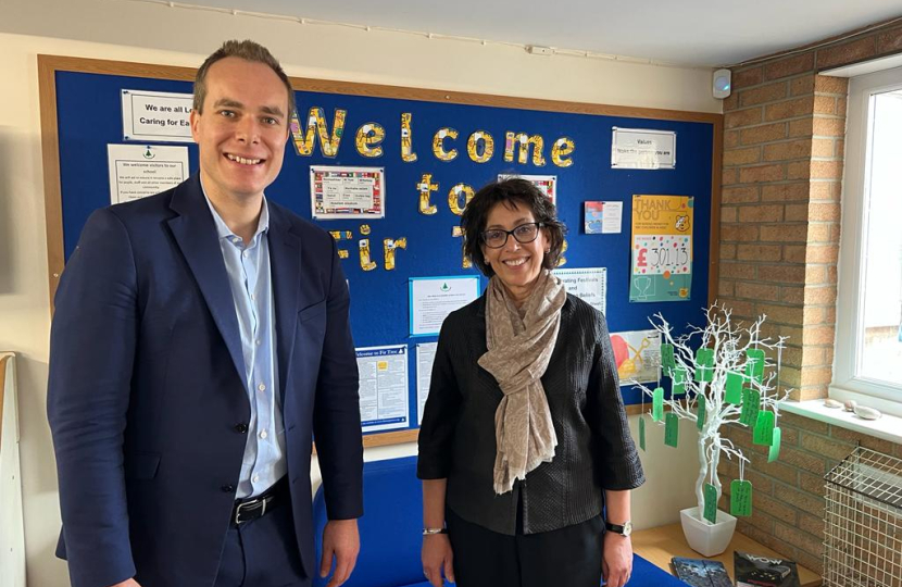 David meets teachers and pupils at three local schools