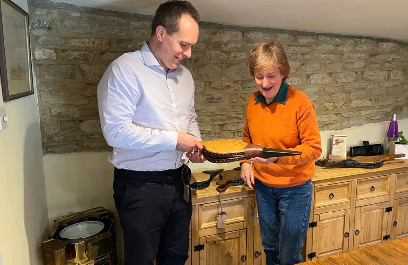 David meets Anne from Fireside Bellows in Stanford in the Vale