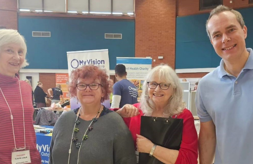 David attends the Health and Wellbeing Day at Didcot Civic Hall