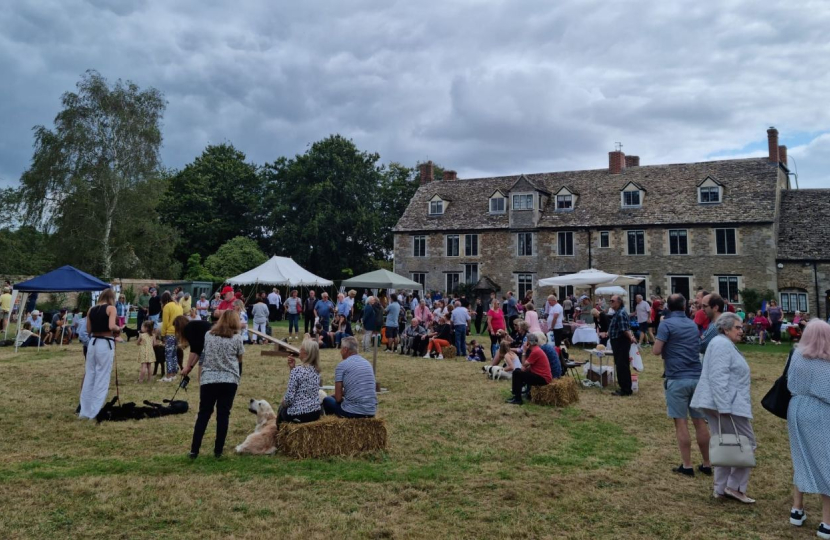 9.	David takes part in events in Letcombe, Longworth and Faringdon   There have been lots of events, from the Letcombe Fun Day (where I am wellie wanging in the photo), to the Longworth Fete and the Big Green Week exhibition in Faringdon.