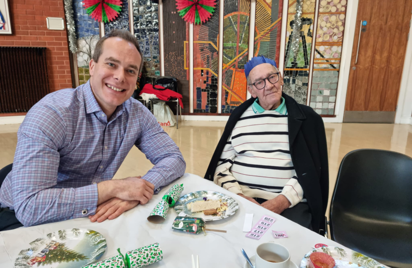 David attends Didcot Good Neighbour Scheme Christmas Party