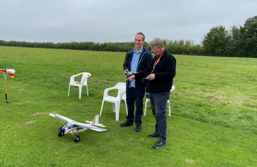 David attends a meeting of the North Berkshire Model Airplane Society