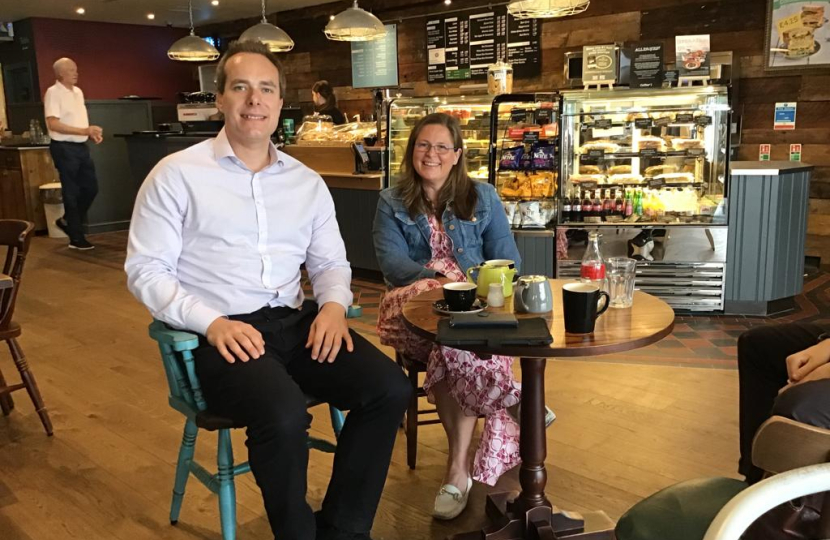 David talks to Michelle Ovens, founder of Small Business Britain, in Wallingford