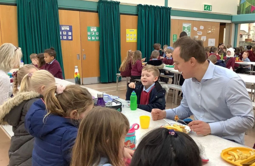 David answers questions at three local schools