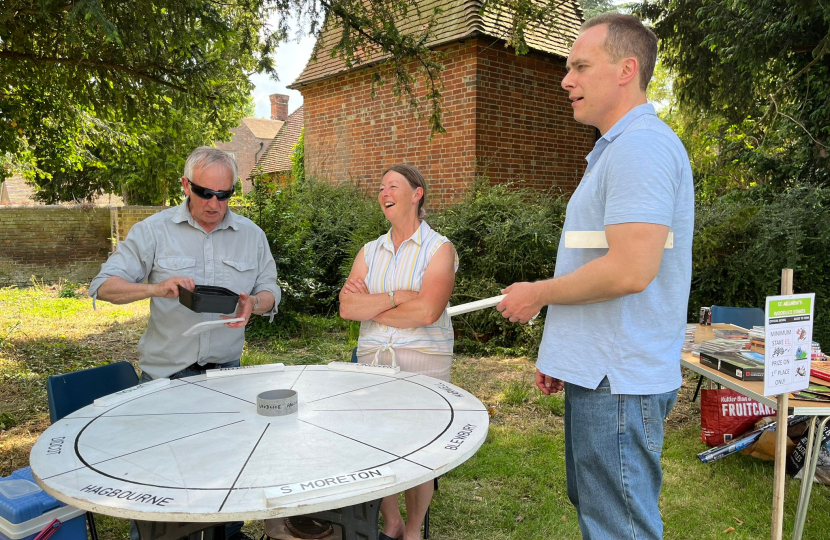 David attends the Uffington Fun Day and Hagbourne Church Fete