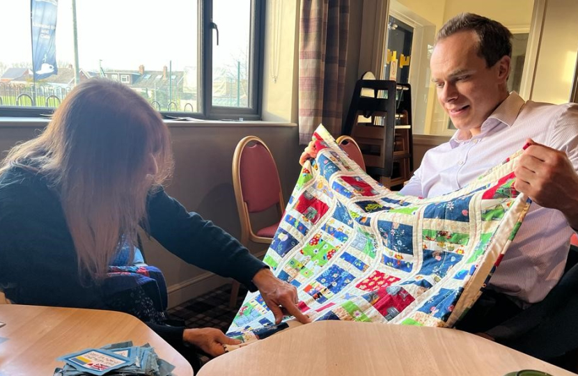 David meets Andrea from Patchworthy Quilts