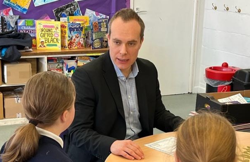 David speaks to pupils at three local schools