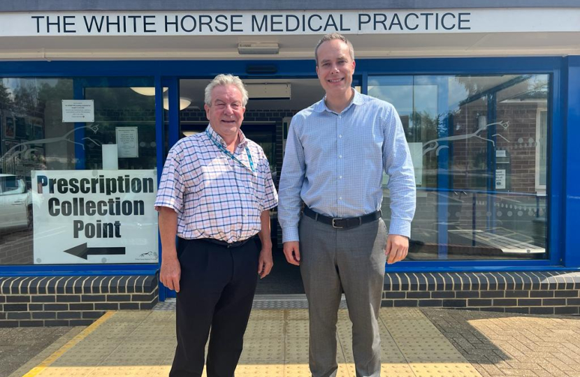 David visits White Horse Medical Practice 