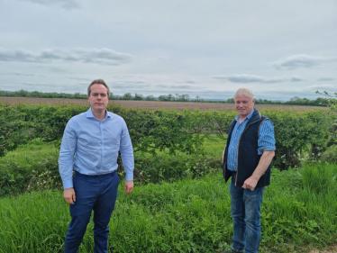 David at the proposed reservoir site