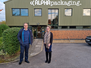 have visited businesses include Alpha Packaging