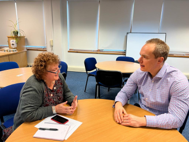 David meets local councillor to discuss healthcare provision