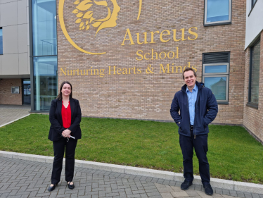 I visited Aureus School in Didcot 