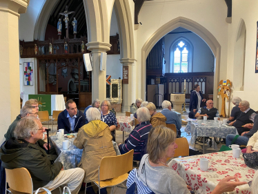 David meets with unpaid carers in Wallingford