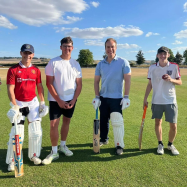 David visits Challow and Childrey Cricket Club