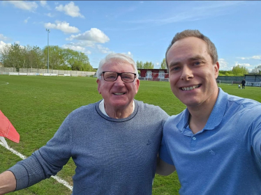 David congratulates Didcot Town FC on winning promotion to the Premier Division