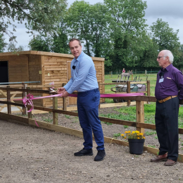 David officially opens new donkey sanctuary’s stables