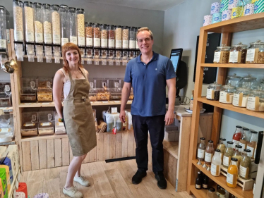 David visits several independent local businesses in Faringdon