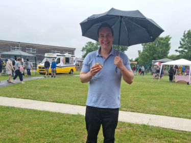 David opens Fitzwaryn Schools’ Summer Fete