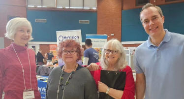 David attends the Health and Wellbeing Day at Didcot Civic Hall