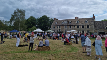 9.	David takes part in events in Letcombe, Longworth and Faringdon   There have been lots of events, from the Letcombe Fun Day (where I am wellie wanging in the photo), to the Longworth Fete and the Big Green Week exhibition in Faringdon.