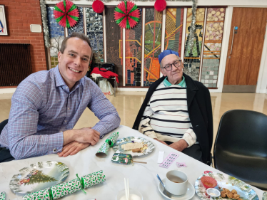 David attends Didcot Good Neighbour Scheme Christmas Party