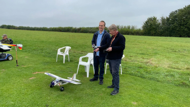 David attends a meeting of the North Berkshire Model Airplane Society