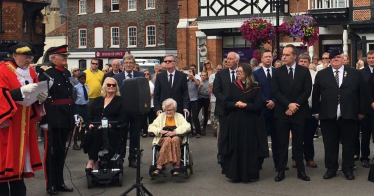 David attends the Proclamation of Accession of HM King Charles III in Wantage