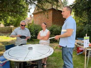 David attends the Uffington Fun Day and Hagbourne Church Fete