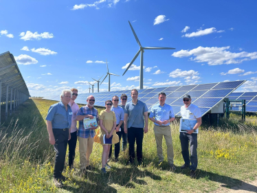 David visits Westmill Wind and Solar Farm