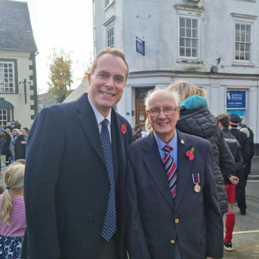 David attends Remembrance Day services in Faringdon and Didcot