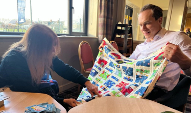 David meets Andrea from Patchworthy Quilts