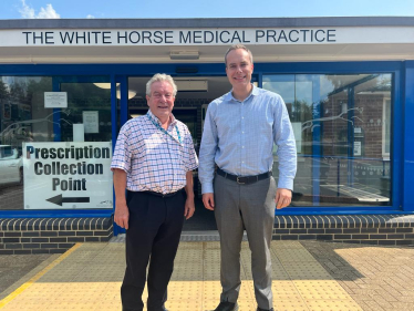 David visits White Horse Medical Practice 